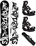 Airtracks Snowboard Set Tavola BWF Extra Wide Uomo 159 - Attacchi Master L - SB Bag