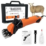 KNEIZER Tosatrice Elettrica per Pecore - Adatta a tutte le razze e tipi di lana - Con lame intercambiabili - Motore potente - Basse vibrazioni e rumore - Senza manutenzione