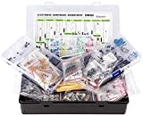 Assortimento di componenti elettronici, 2200 pezzi, con condensatori, resistori, transistor, induttori, diodi, potenziometro, IC, LED, LDR, PCB ecc