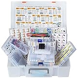 XXXL, assortimento di componenti elettronici, 5228 pezzi, condensatore, transistor, resistenza, IC, diodo, Mosfet, potenziometro, acceleratore, PCB, LED, trasduttore, morsetti