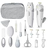 Lictin Set per la Cura del Bambino-26 in 1 ricaricabile Tagliaunghie elettrico sicuro per bambini, tagliaunghie per bambini con illuminazione automatica, Beauty BabyCare portatile, ottima idea regalo