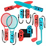 2024 Switch Accessori sportivi per bambini Nintendo Switch Giochi, 10-in-1 famiglia Party Pack Set di accessori di gioco per Switch OLED Giochi sportivi