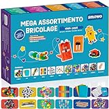 Smowo® Kit Lavoretti Creativi per Bambini - Grande Set di Bricolage con Scovolini e Materiale Vari, Ideale per Ragazze e Ragazzi