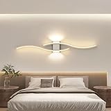 Comely Applique da Parete Interno LED, Creativo 27W 3000LM Bianco Moderne Applique LED in Alluminio, Bianca Calda 3000K Lampada LED da Parete Interno per Soggiorno, Camera da Letto, Scala, Corridoi