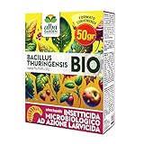 Albagarden - Insetticida Piante Microbiologico ad Azione Larvicida - 50 GR Bacillus Thuringiensis Kurstaki - Contro le Larve di Parassiti, Insetti dell'orto e Giardino - Polvere Bagnabile