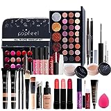 Set di Trucchi, FantasyDay Kit di Bellezza Cosmetici Kit Beauty Regalo per Occhi, Viso e Labbra - Xmas Makeup Gift Set con Correttore, Rossetti, Lucidalabbra, Palette Ombretti, Mascara, Trousse, Fard