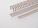 Renz One Pitch Wire binding Elements 2: 1 23 passanti, diametro 16.0 mm, 5/20,3 cm Bronce