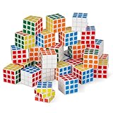 THE TWIDDLERS 30 Pezzi Mini Cubi Puzzle per Bambini, 3cm - Colori Vivaci Giochi Rompicapo Giocattoli Educativi, Comunione Gadget Bomboniere Compleanno