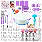 Kit Pasticceria Decorazioni Torte Set 356pcs, Nifogo Utensili Pasticceria con Giradischi, Beccucci, sac a Poche, Decorazioni Torta Compleanno, E-libro