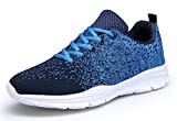 DAFENP Unisex Uomo Donna Scarpe da Ginnastica Corsa Sportive Fitness Running Sneakers Basse Interior Casual all'Aperto XZ747-M-blue1-40EU