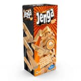 Hasbro Gaming Jenga, Gioco di Impilamento Originale con i Mattoncini di Legno, Gioco per Bambini e Bambine dai 6 Anni in Su, Giocattolo Festivo con 54 Mattoncini