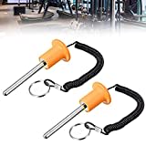 LONGHAO 2 PCS,Perno del Pacco Pesi,Perno per Pesa Pesi Accessori,Perno di Peso,con Accessori per Attrezzature per L'Allenamento con Coulisse,Perno Magnetico per Impilare I Pesi,per Palestra