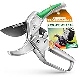 GRÜNTEK Forbici Cesoie da Potatura a Cricchetto per Giardinaggio Professionale Condor 20 cm